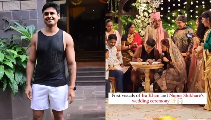 Aamir Khan son-in-law Nupur Shikhare becomes laughing stock with bizarre wedding outfit