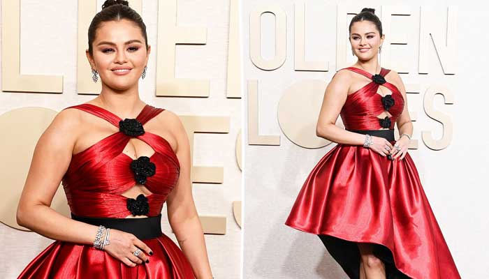 Selena Gomez shares kiss with Benny Blanco at Golden Globes backstage