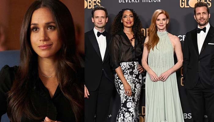 Why was Meghan Markle missing from Suits reunion at Golden Globes?