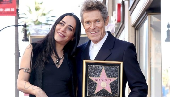 Willem Dafoe expresses gratitude to wife at Walk of Fame ceremony