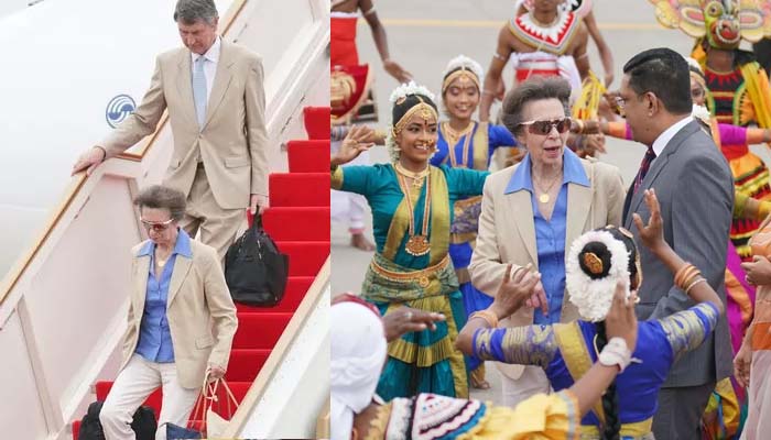 Princess Anne and Sir Timothy Laurence receive warm welcome in Srilanka
