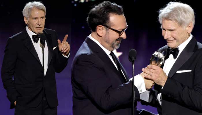 Harrison Ford honours wife Calista in acceptance speech at Critics Choice Awards