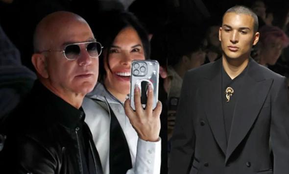 Jeff Bezos sits front row at fiance Lauren Sanchez’ son Nikko’s runway debut