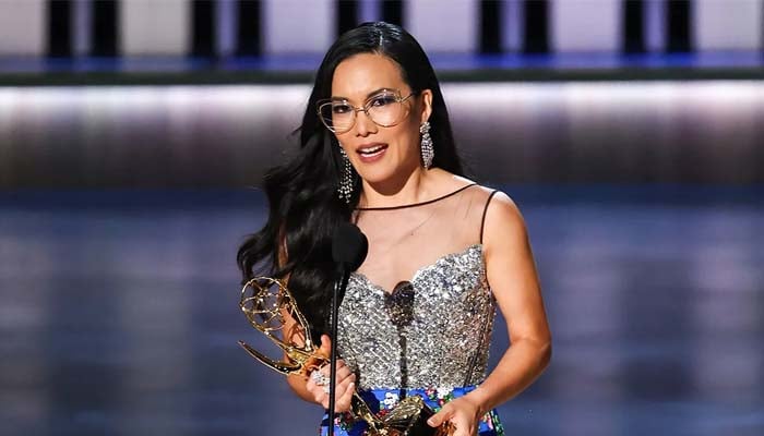 Where does Ali Wong keep her prestigious trophies?