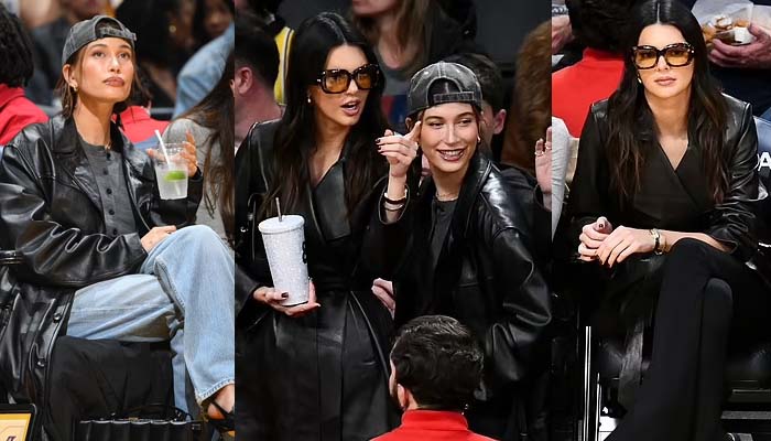 Kendall Jenner, Hailey Bieber bring fashion A-game to Lakers vs. Thunder