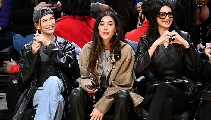 Kendall Jenner, Hailey Bieber bring fashion A-game to Lakers vs. Thunder