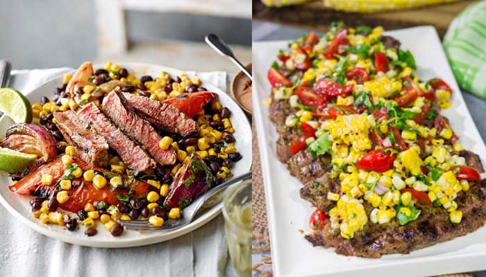 How to make grilled steak with charred corn salad: Easy recipe