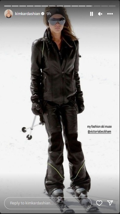 Victoria Beckham influenced Kim Kardashian style shines in Aspen adventure