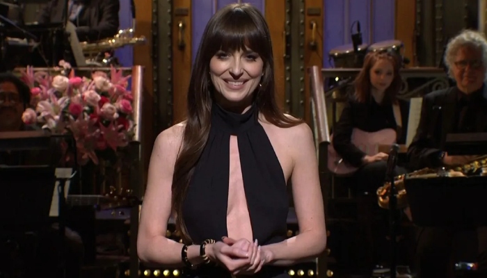 Dakota Johnson playfully reveals her struggle with interviews in SNL monologue