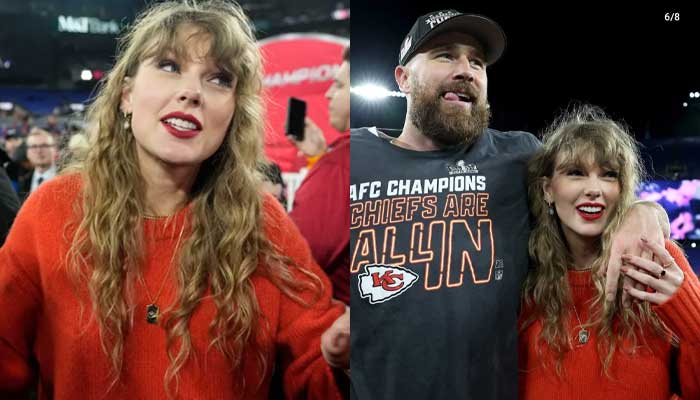 Taylor Swift, Travis Kelce rejoice NFL star’s big victory with warm kiss