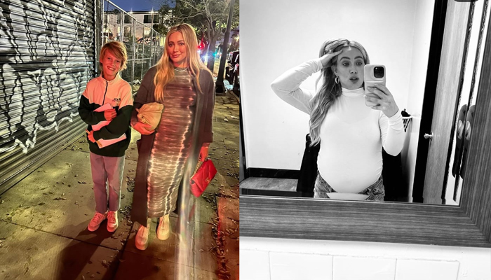Hilary Duff rocks her baby bump in new photo