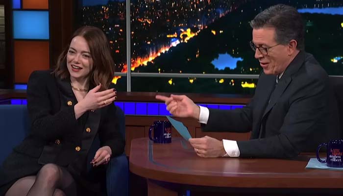 Emma Stone shines in Jeopardy!-style quiz on the Late Show