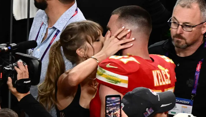 Taylor Swift, Travis Kelce rock the dance floor at Super Bowl after party