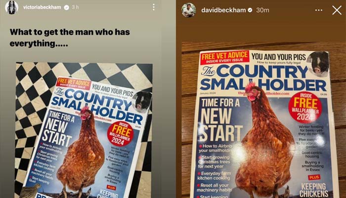 David Beckham receives special Valentines day gift from Victoria for his chicken hobby