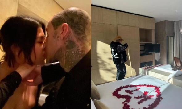 Kourtney Kardashian receives Valentine's Day tribute from Travis Barker