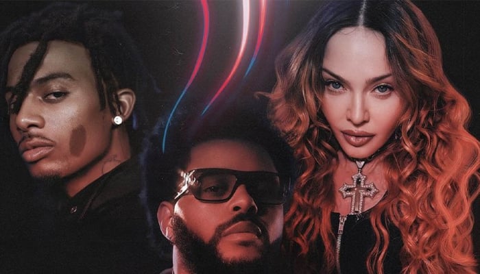 Madonna unveils gold sneak peek of Popular music video