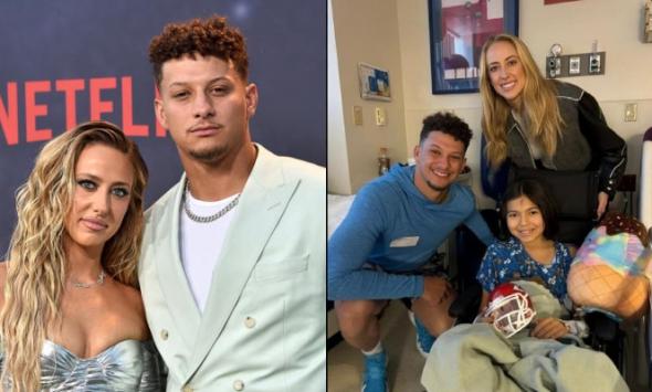 Patrick, Brittany Mahomes comfort kids hurt in 2024 Super Bowl Parade shooting 