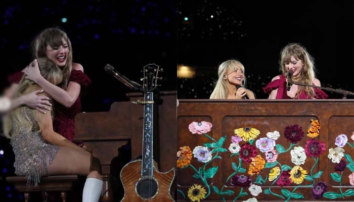Sabrina Carpenter reflects on 9 year old Sabrina following Taylor Swift duet in Sydney