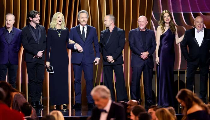 Breaking Bad cast reunite to present award to Succession at 2024 SAG Awards