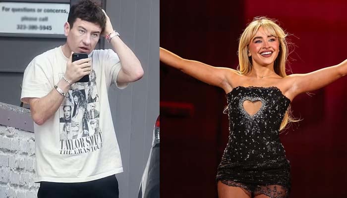 Barry Keoghan shows love for Sabrina Carpenter with Taylor Swift Eras Tour t-shirt