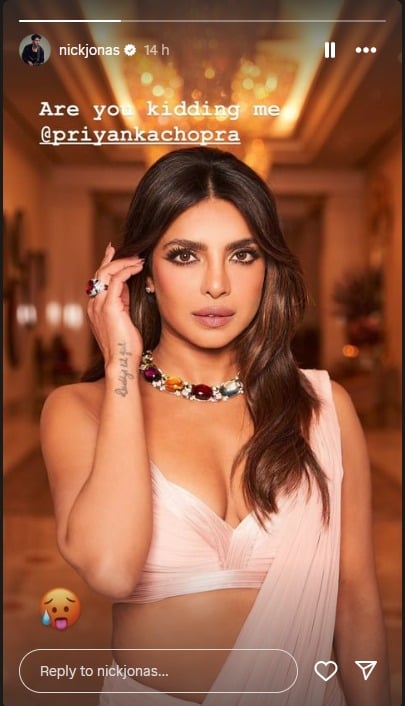 Nick Jonas amazed by Priyanka Chopra elegant look: ‘dear god’