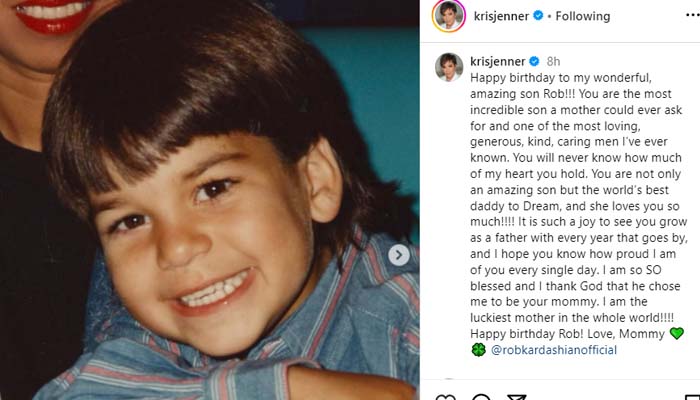 Khloé Kardashian, Kris Jenner shower Rob with birthday love: you are enough