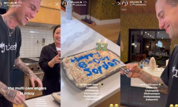 Watch: Demi Lovato celebrates fiancé Jordan 'Jutes' Lutes birthday