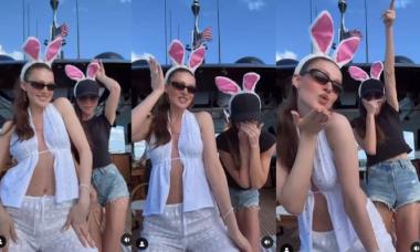 Victoria Beckham, Nicola Peltz dance together in matching bunny hats: Watch