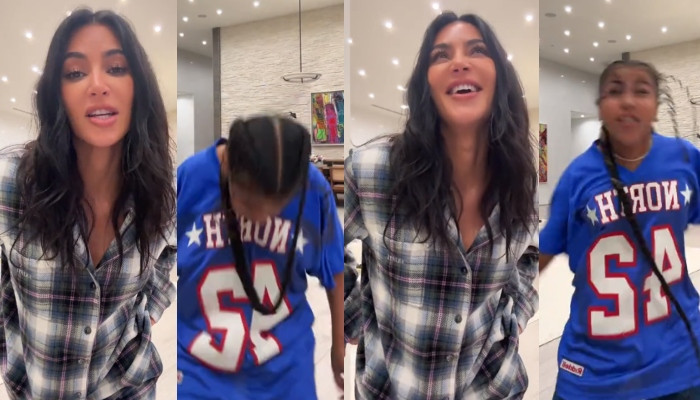Watch: Kim Kardashian and North West join 