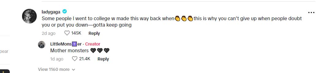 Lady Gaga gives befitting response to Stefani youll never be famous claims