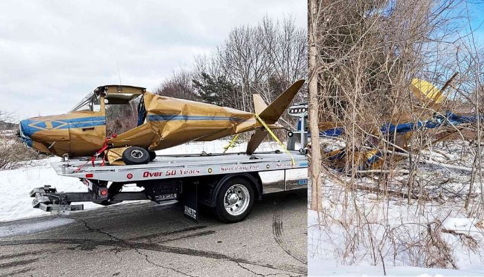 An aircraft crashed in Hampton on its way to Hampton Airfield.