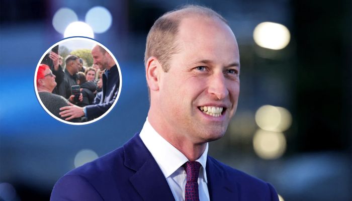 Prince William reminisced about his hair after meeting local during walkabout.
