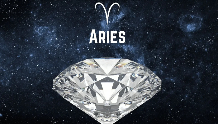 Aries birthstone is clear which symbolizes purity and strength