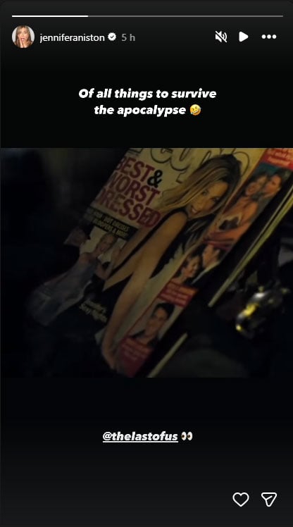 Jennifer Aniston jokes about her cameo in The Last of Us