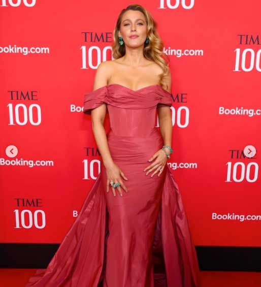 Blake Lively sizzles in glamorous red gown at Time100 Gala 2025