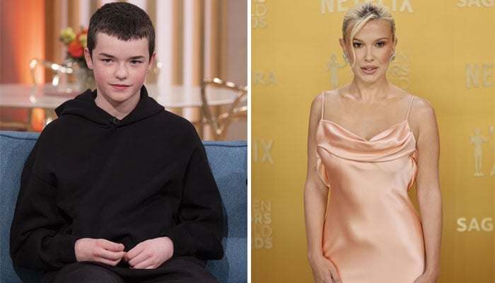 ‘Adolescence’ star Owen Cooper joins Millie Bobby Brown for historic football game