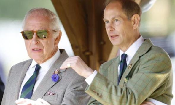 King Charles appears in high spirits as Prince Edward set to leave UK