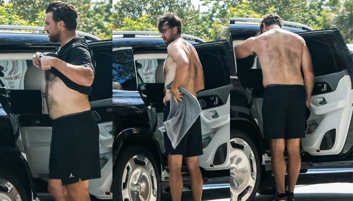 Travis Kelces viral shirtless photos leave Taylor Swift fans traumatized