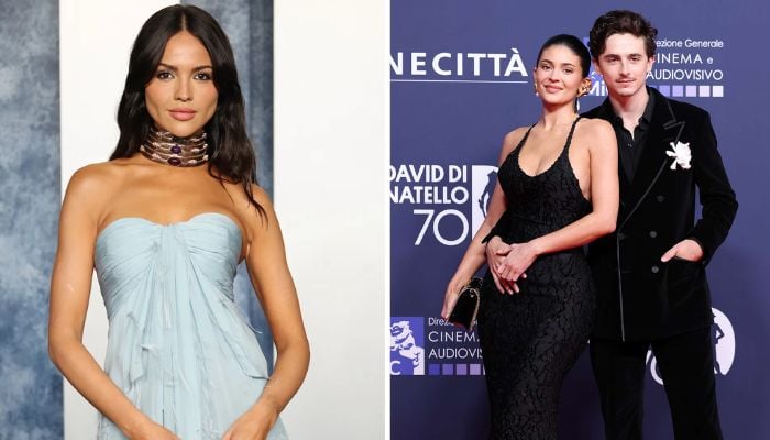 Timothée Chalamets ex Eiza González reacts to his romance with Kylie Jenner