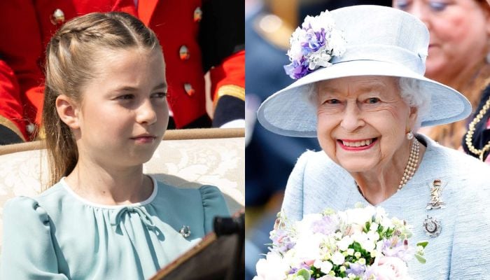 Princess Charlotte coordinated her outfit with Kate Middleton.