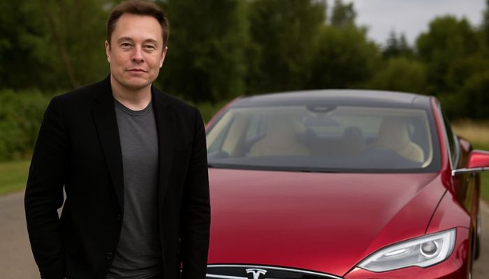 Elon Musk celebrates Tesla’s first fully autonomous car delivery
