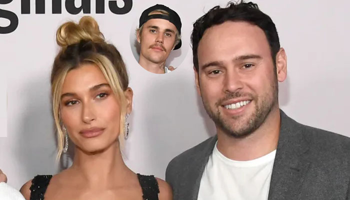 Hailey Bieber seemingly takes a jab at Scooter Braun over bizarre move