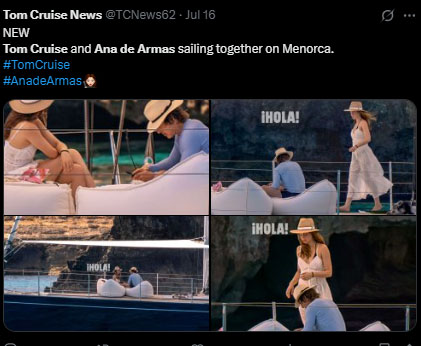 Tom Cruise and Ana de Armas first sparked dating rumours in February 2025