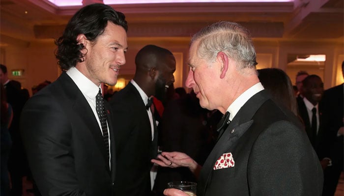 Luke Evans and King Charles at the 2014 Prince’s Trust gala dinner/Picture Credit: Getty Images