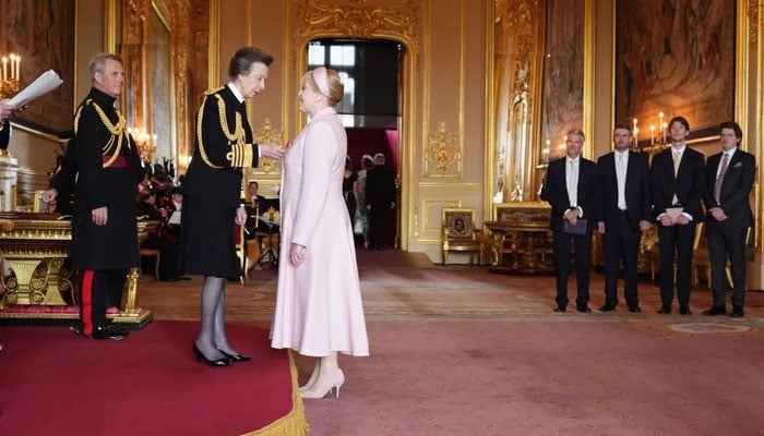 Princess Anne and Sarah Lancashire/Picture Credit: PA Images
