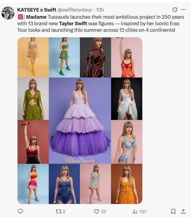 Taylor Swift hits major milestone in unique style