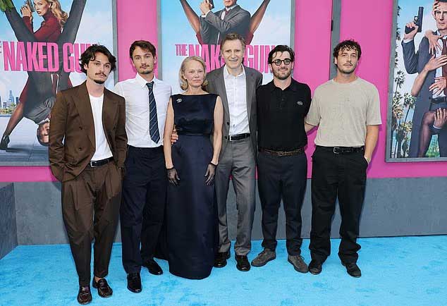 The Naked Gun stars were joined by special guests at films NYC premiere