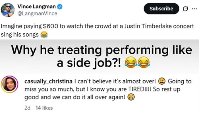 Justin Timberlake is due to finish his The Forget Tomorrow World Tour on July 30