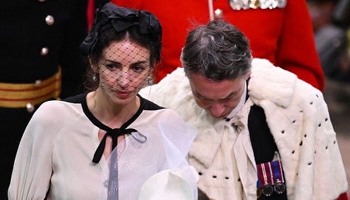 Rose Hanbury with husband David Cholmondeley at King Charles’ coronation on May 6, 2023/Shutterstock