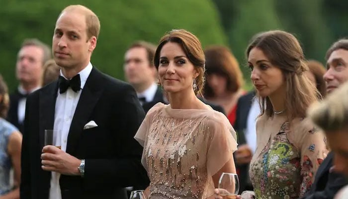Prince William and Kate Middleton with Rose Hanbury at Houghton Hall in 2016/Getty Images